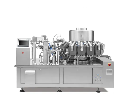 Vertical Rotate Vacuum Packing Machine: Automatic Bag-Feeding and Sachet Filling