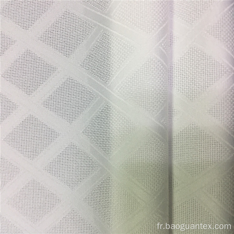 Jacquard 100% tissu en mailles en polyester pour rideau