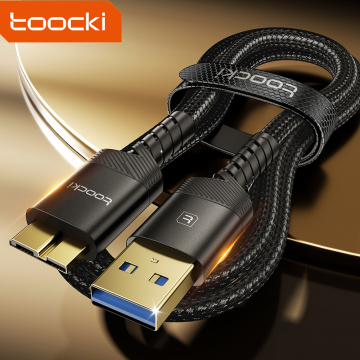 Toocki Wholesale Aluminum Alloy USB 3.0 Micro USB Cable for Laptop and Mobile Hard Disk