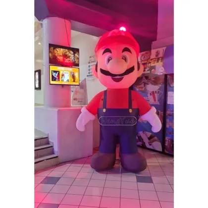 Customized Outdoor Inflatable Luigi Mascot for Business Advertising
