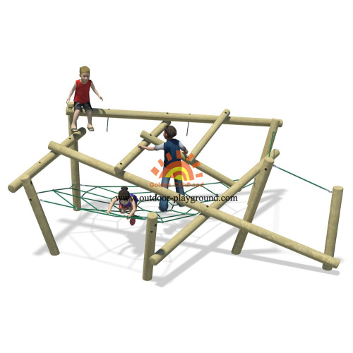 Struktur-Spielplatz-Kletternetz-Seil im Freien