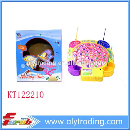 2016 Plastic toys electric fishing set B/O fishing game toys for children