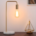 Table Lamp with White Marble Base for Bedside