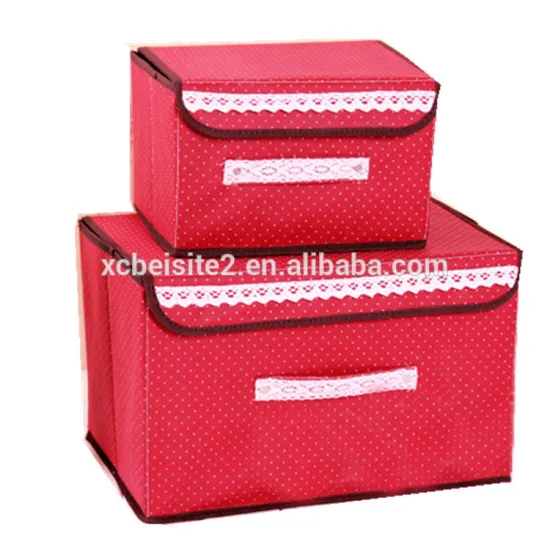 N496 Household Non Woven Box Foldable Storage Box Home Storage Organization
