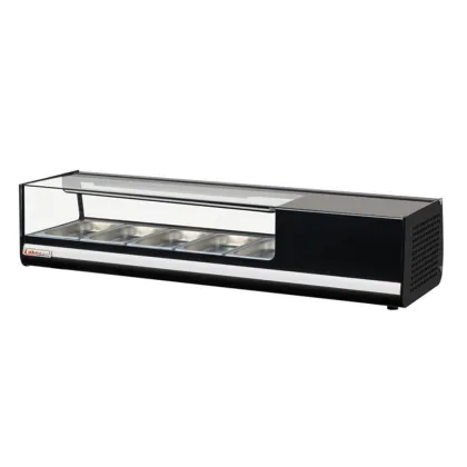 6pan sushi fruit cake display freezer