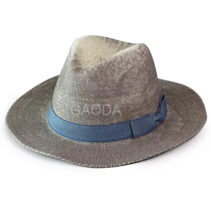 Fashion mens straw panama hat fedora panama straw hat