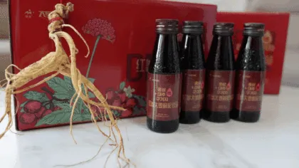 Red ginseng, jujube, goji berry drink