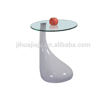Lava Bistro Table/Small glass side table