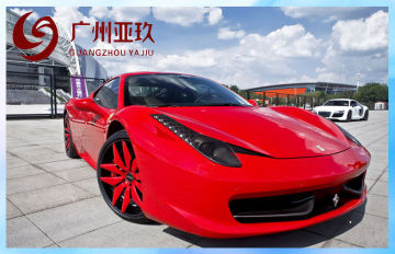 Waterproof Red Gloss Vinyl Wrap With Import Glue For Car Wrapping