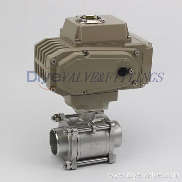 3PC Ball Valve With Electric Actuator