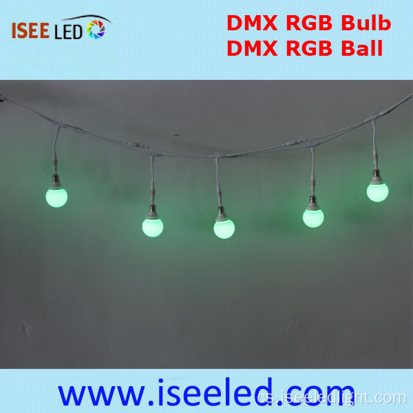 E27 vodotěsná LED žárovka Dynamic DMX 512