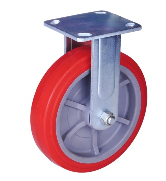 4 inch heavy duty rigid caster PU wheel