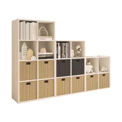 Solid Wood Kids Storage Cabinet & Bookcase - Factory Customization Contemporary Design