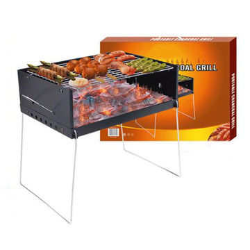 Folded Barbecue Grill, Charcoal BBQ, Removable and Easy to Carry