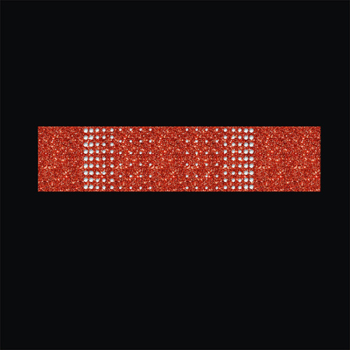 Gradient Symmetrical Tailless Cheer Bow Rhinestone Motif