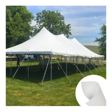 Waterproof Tent Tarpaulin, PVC Coated Fabric for Event Tents, Canopies, and Party Tents