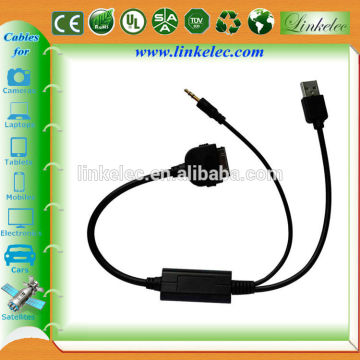 Benz MMI mp3 aux media interface adapter cable with 3.5mm and usb cable