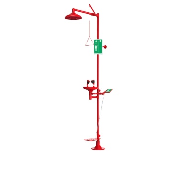 Muebles de laboratorio de alta calidad: ducha de emergencia y lavado de ojos de doble salida - Modelo YU -X004