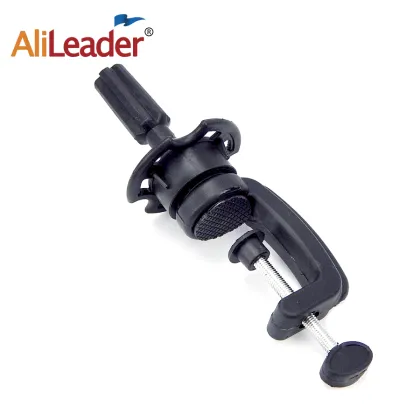AliLeader Small Dummy Wig Holder Professional Training Head Table Stand Wig Head Stand Black Clamp For Mannequin Head