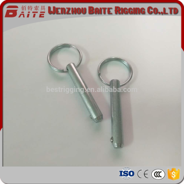 high quality with factory price Zinc plated door hinge lock pin with round keychain