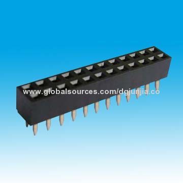 Female Header Connector, 2.0 x 2.0mm (0.079x0.07-inch)/Dual-row/Straight Type/4.3mm Height/RoHS Mark