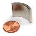 Arc neodymium magnet od3.75 &quot;xid3.372&quot; x0.8 &quot;lx24 darjah id n tiang