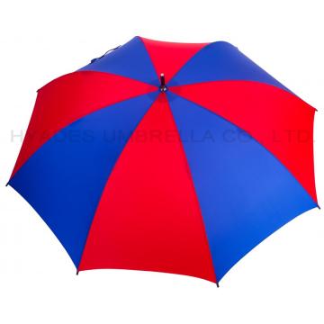 Parapluie droit ouvert, coloré, coupe-vent et coloré