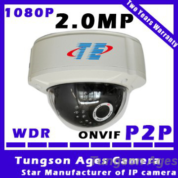 H.264 2.0 Megapixel WDR IP Camera With IR Cut And 1 Led For 20M