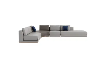 Luxury Sectional Couch L-Shape Leather Sofa