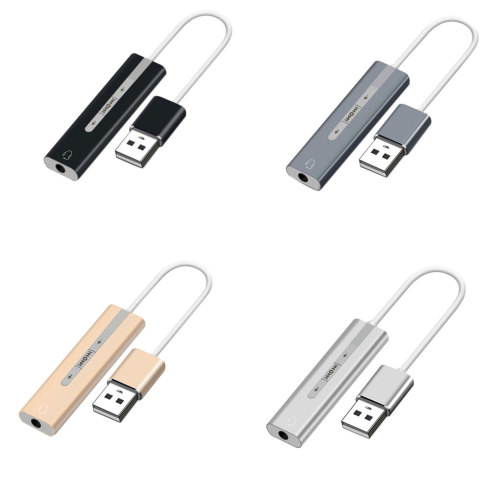 USB External Sound Card 3.5mm Audio Interface Microphone Headphone Adapter PC Laptop USB Audio Converter