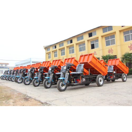 Mini-dumper de carga mini elétrico três com rodas