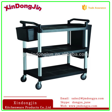 3-layers plastic trolley/muti-purpose pp trolley/utility hotel cart YK-ST050-B