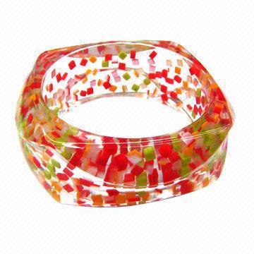 Bangle Resin poliester, disediakan dalam pelbagai saiz, syarat-syarat khusus yang diterima