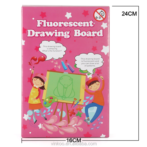 Suron Magic Light Drawing Board avec stylo fluorescent