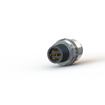 M12 Female B key 2pin shielded waterproof connector