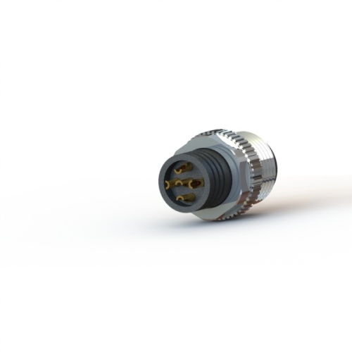 M12 Female B key 2pin shielded waterproof connector