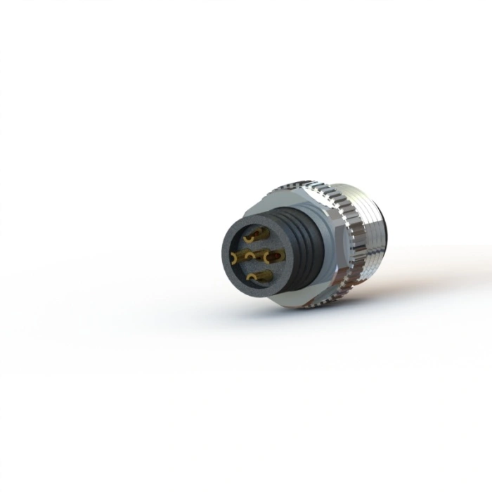 M12 Female B key 2pin shielded waterproof connector China Manufacturers ...