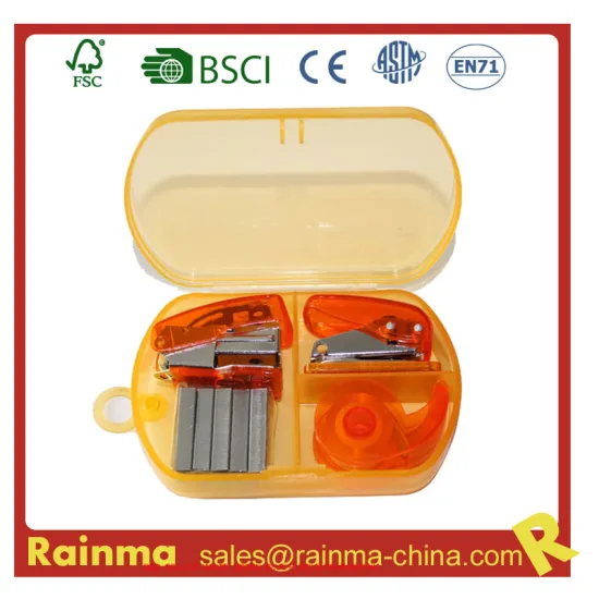 Mini Stapler Set in Plastic Box