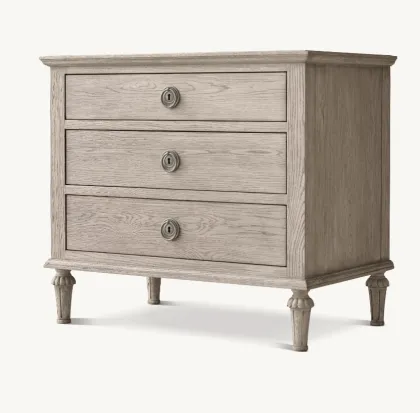 Modern French Mid-Century Wooden Furniture Classic Enclosed Headboard
