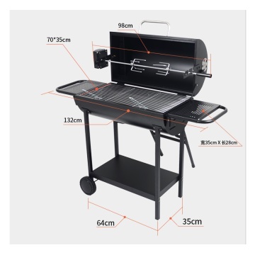 easily assembled barbq grill bbq