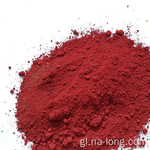 Pigmento vermello de ferro con boa dispersión