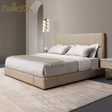 Juegos de cama de cuero de microfibra maestros modernos para muebles de hotel de 5 estrellas