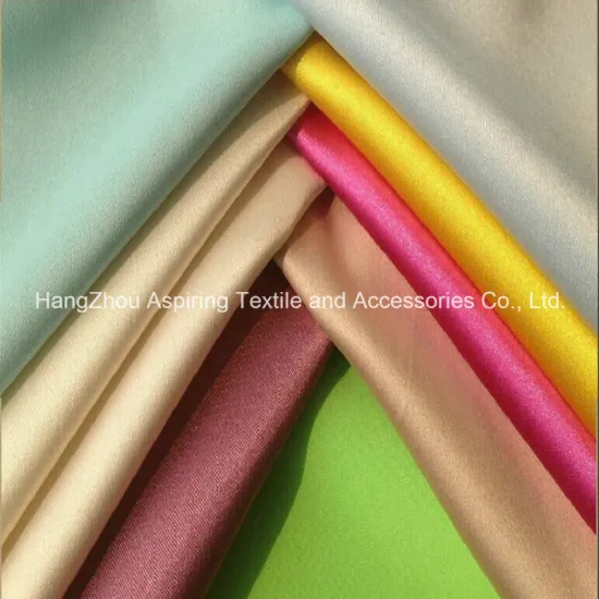 100% Polyester Dull Satin Matte Satin Fabric Selling by The Yard