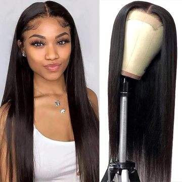 Straight 4x4 Lace Front Wigs Human Hair