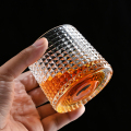 Żebrowane okrągłe rolek unikalne okulary strzały whisky