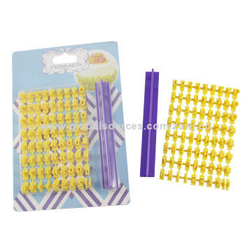 72 pieces letters molds for cookie stamp