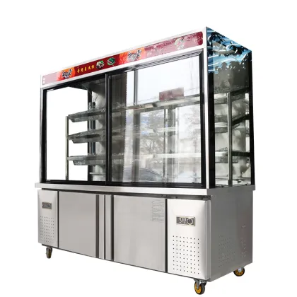 Commercial MaLaTang Hot Pot Display Chiller Refrigerator for Restaurants