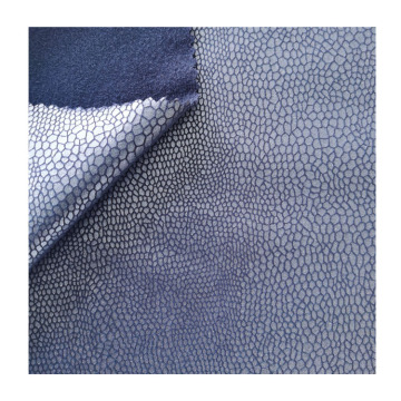 Soft Hand Feeling Foil Printed 100% Polyester Suede Fabric for Shoes and Garments