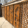 Combinazione schermi di privacy decorativi in ​​acciaio corten