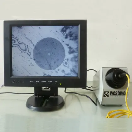 High Definition Fiber Optic Inspection Scope - 400x/200x Benchtop Microscope
